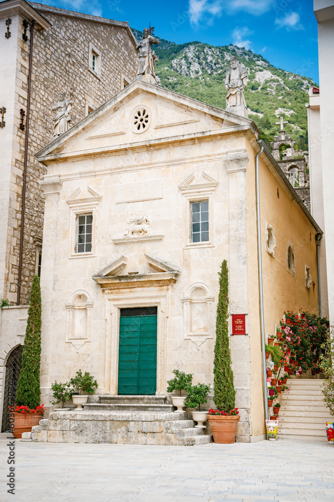 St. Mark's Church in historical town Perast