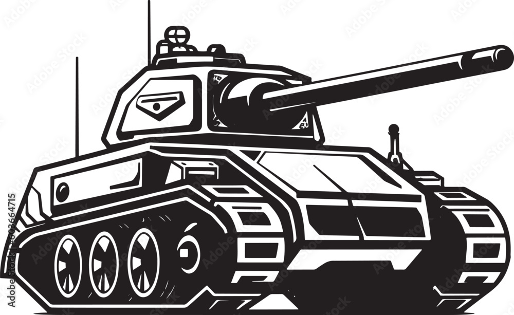 battle tank vector illustration, battle tank vector illustration on isolated white background