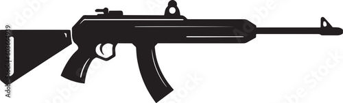 rifle flat vector illustration, rifle vector illustration on isolated white background