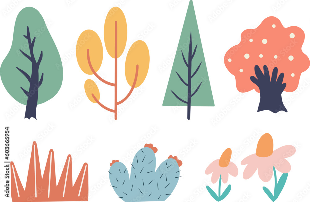 Naklejka premium Kid Map Creation Illustrations