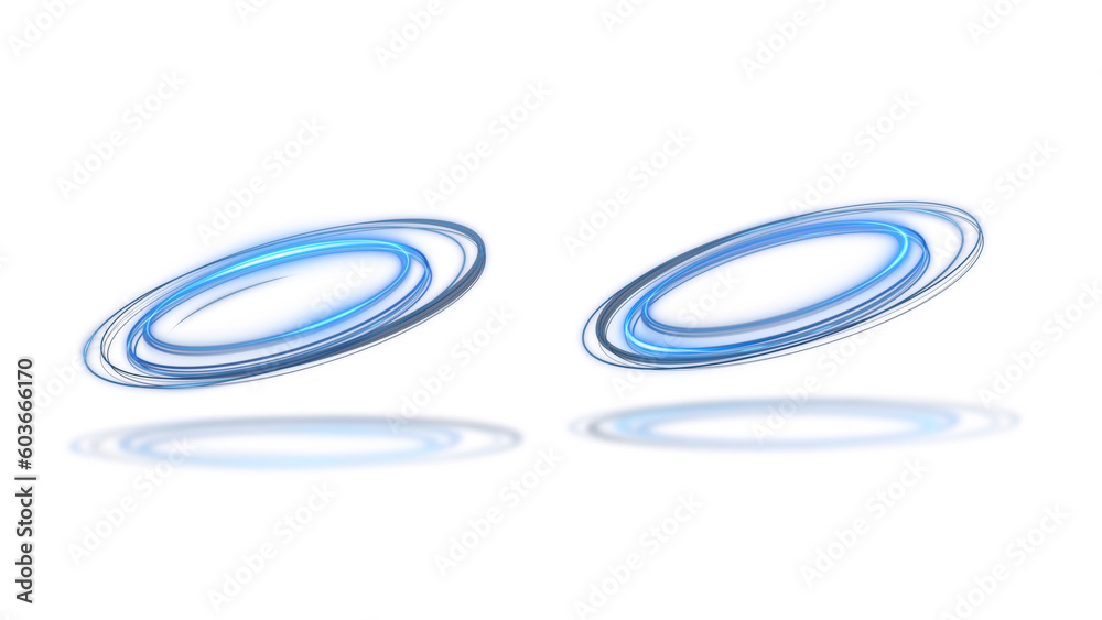 3d render circular neon blue light with glitter particles with alpha channel 3d render circular neon blue light with glitter particles with alpha channel