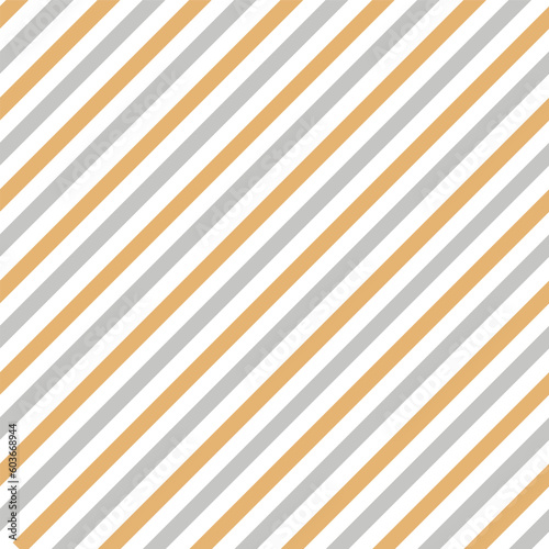 Silver ans gold diagonal stripes vector seamless pattern. Retro New Year background design