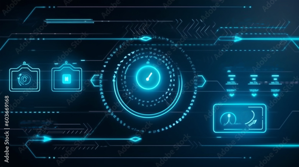 Obraz premium Electronic and digital access, user authentication system, technology and cybernetics, computer security system, cybersecurity, information security, encryption, data protection, Generated AI