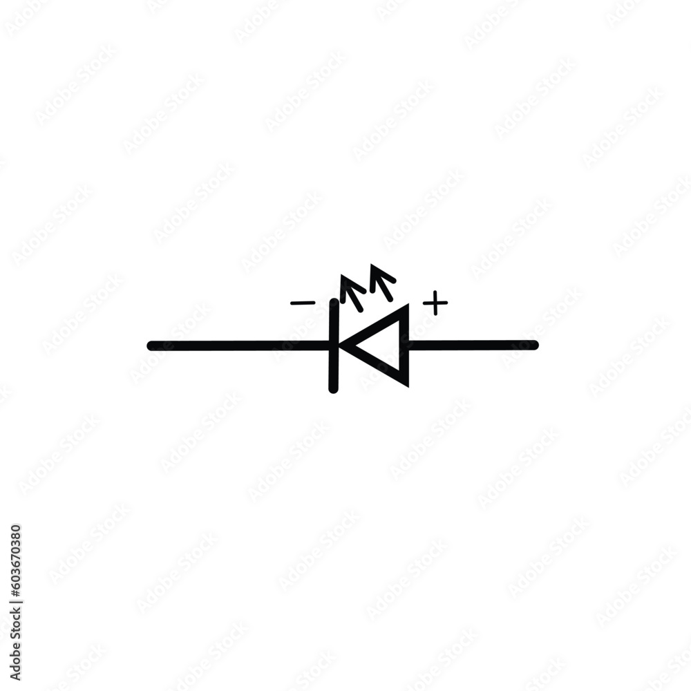 electronic diode symbol, diode icon vector,electronic components electronic diode symbol, diode icon vector,electronic components