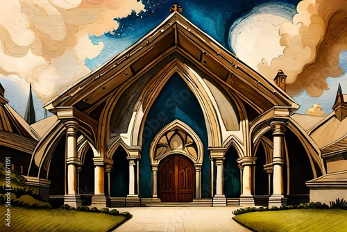 church of the holy sepulchre 8k illustration 