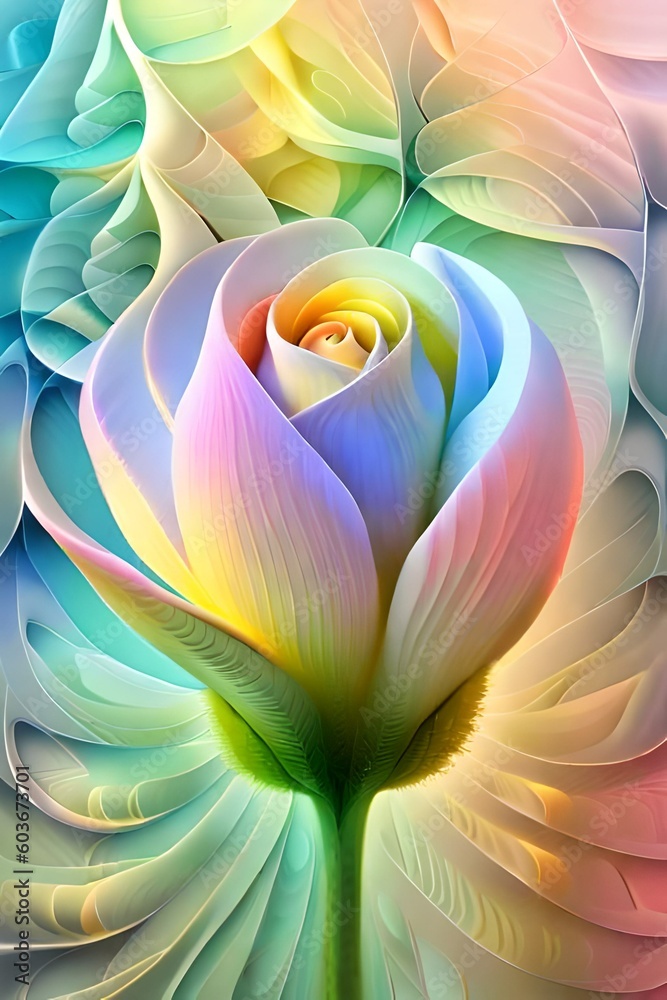 Fototapeta premium 8k beautiful flower with floral background 