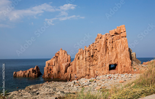 Rote Felsen von Arbatax Sartinien Italien