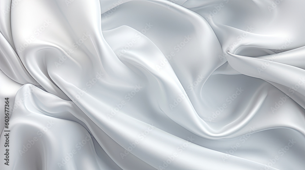 Gradient white silk fabric background. Generative AI Gradient white silk fabric background. Generative AI