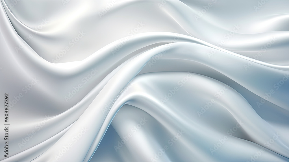 Gradient white silk fabric background. Generative AI Gradient white silk fabric background. Generative AI