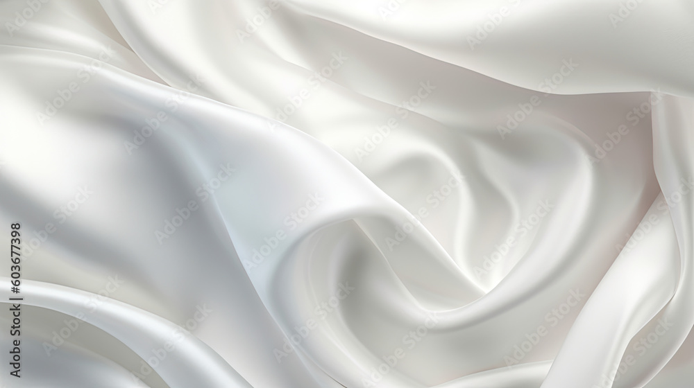 Gradient white silk fabric background. Generative AI Gradient white silk fabric background. Generative AI