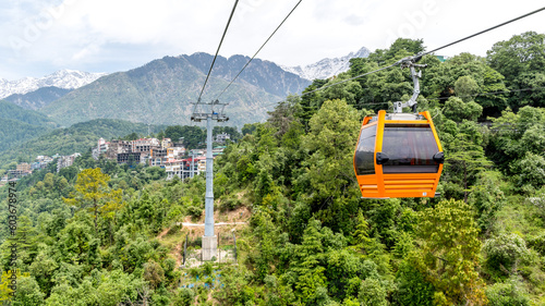 Dharamshala Skyway is 1.8 kms ropeway, by which you can reach Mcleodganj from Dharamshala in just 10 Minutes build by TATA Group photo