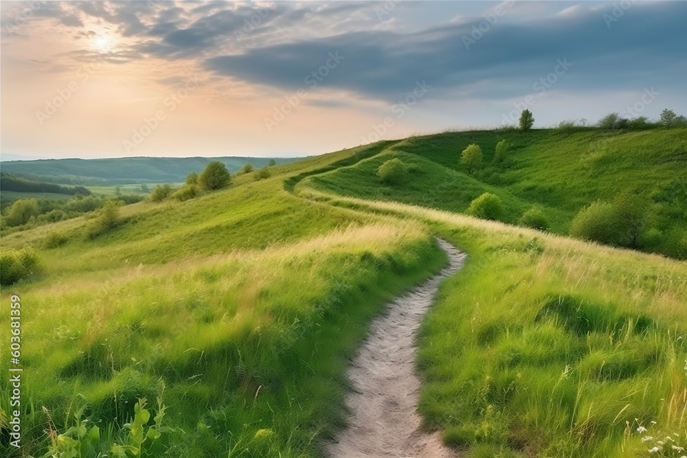 path in the mountains. path in the mountains.