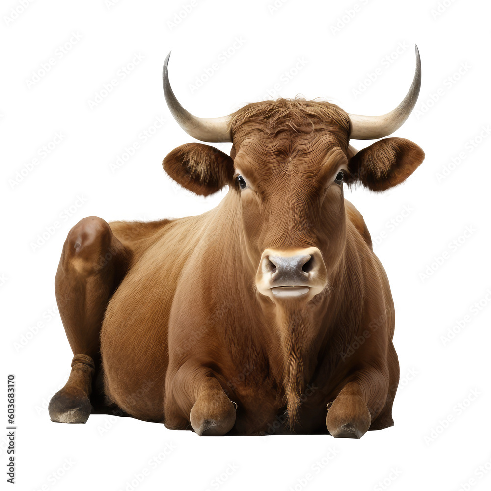 beautiful bull isolated on white beautiful bull isolated on white