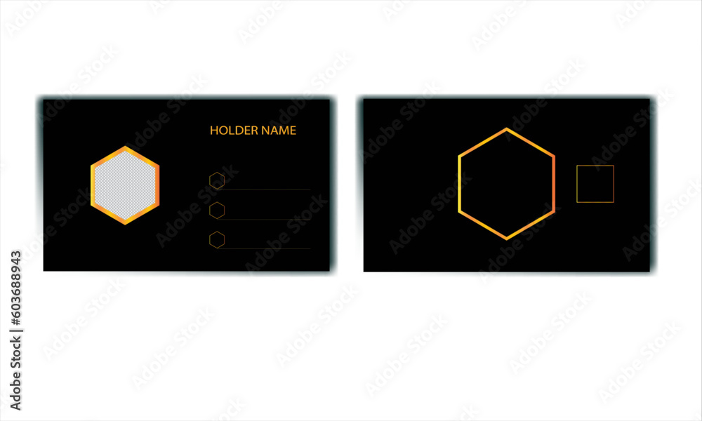 Modern business card design in professional style 