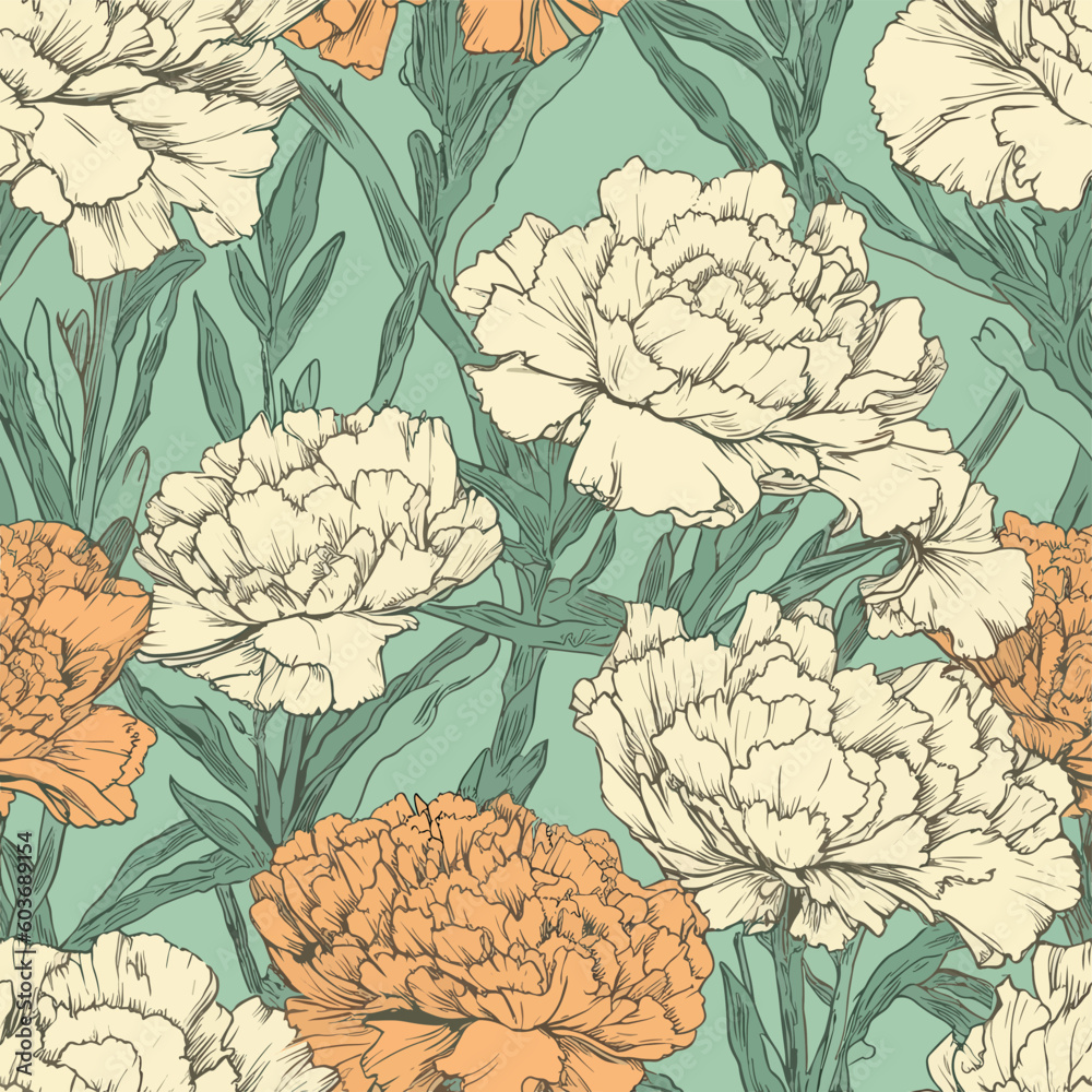 Seamless Colorful Carnation Pattern.
Seamless pattern of Carnations in colorful style. Add color to your digital project with our pattern! Seamless Colorful Carnation Pattern.
Seamless pattern of Carnations in colorful style. Add color to your digital project with our pattern!