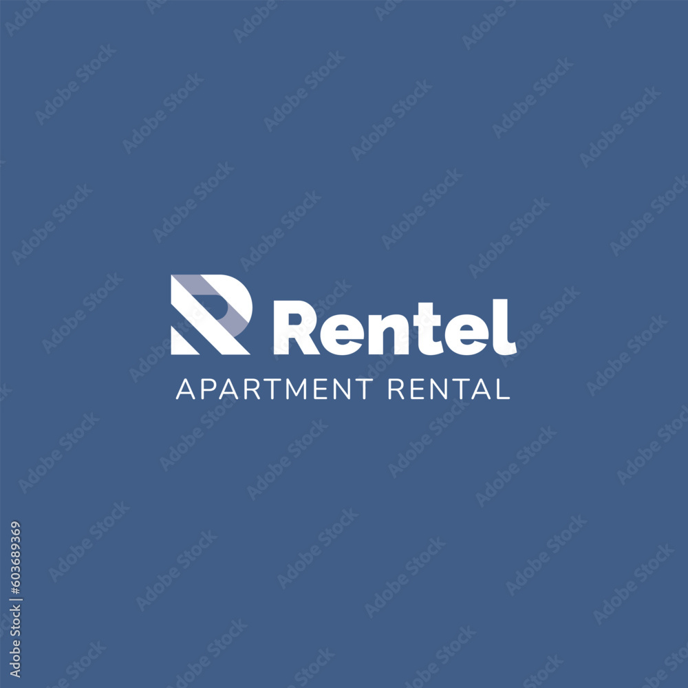 Apartment Rental  logo template. A clean, modern, and high-quality design logo vector design. Editable and customize template logo