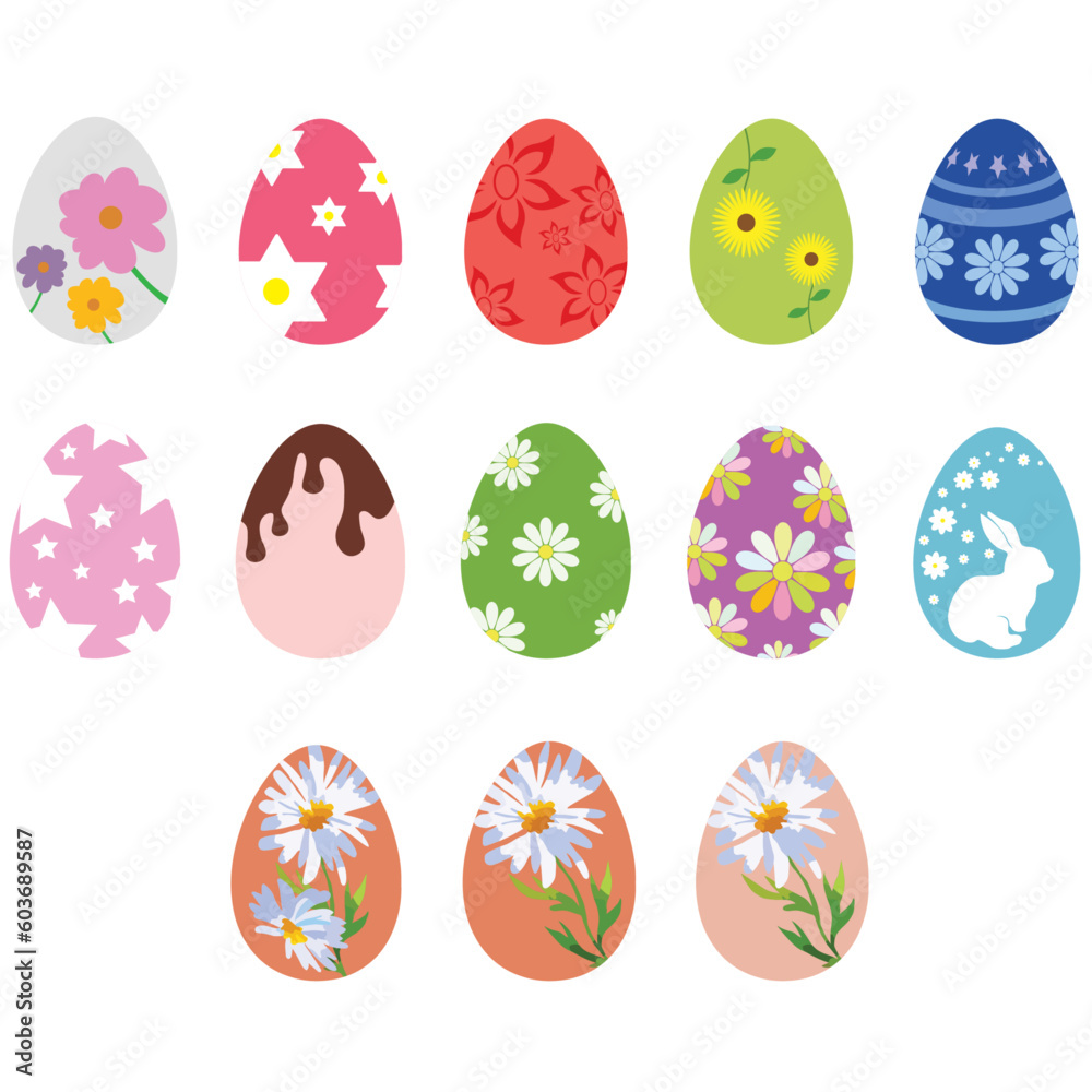 Easter egg svg, colorful easter eggs, Vectors & Illustrations, 