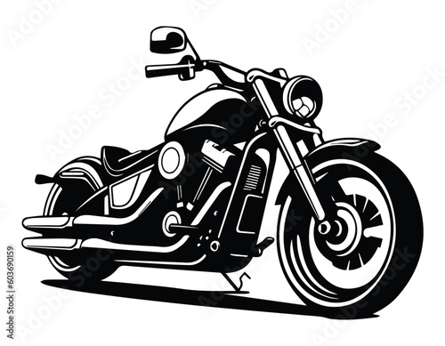 motorcycle isolated on white background