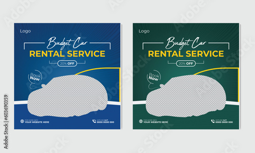 Modern and creative car Design bundle with two color designs For car rental business  advertisement, marketing,offer 