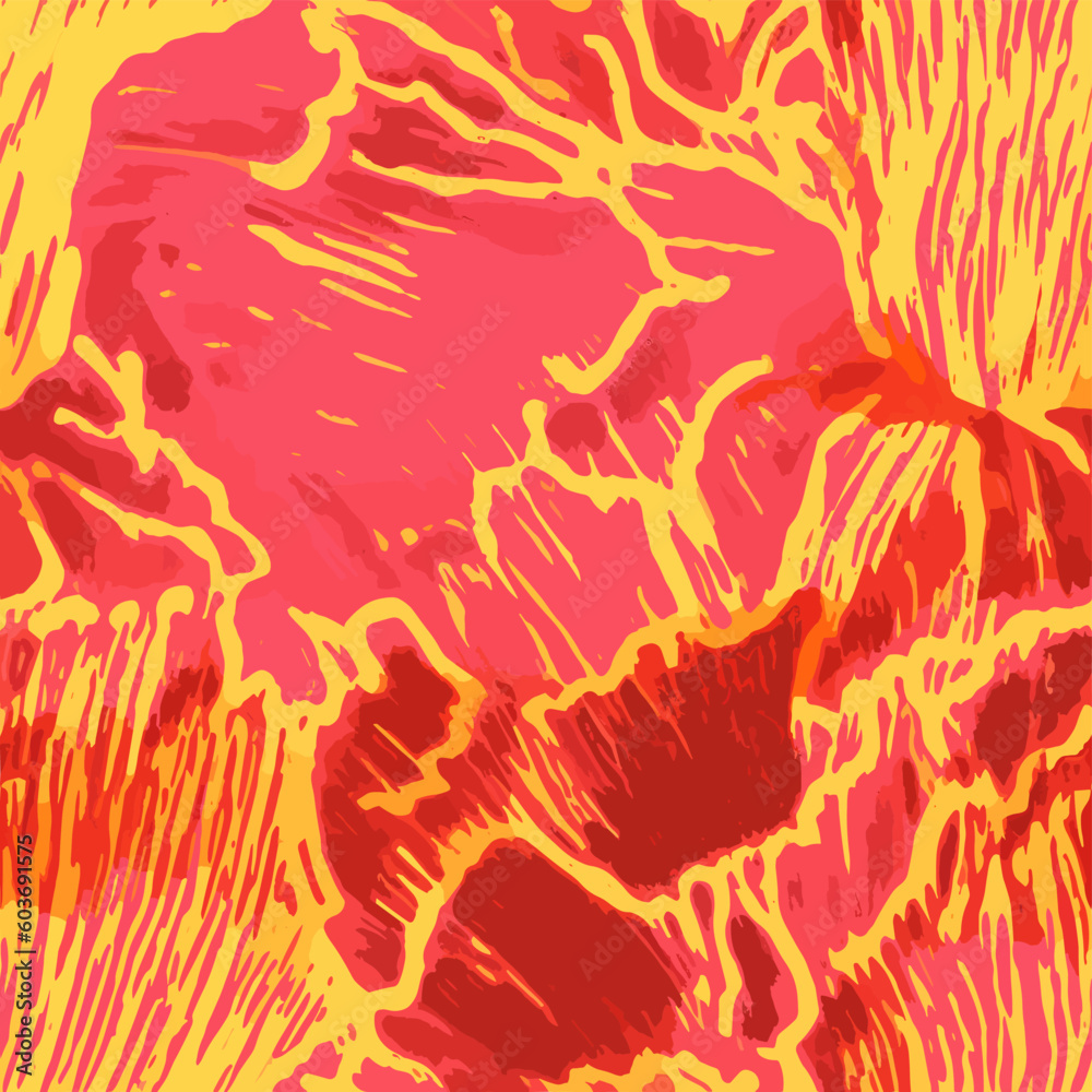 Naklejka premium Seamless Colorful Carnation Pattern.Seamless pattern of Carnations in colorful style. Add color to your digital project with our pattern!