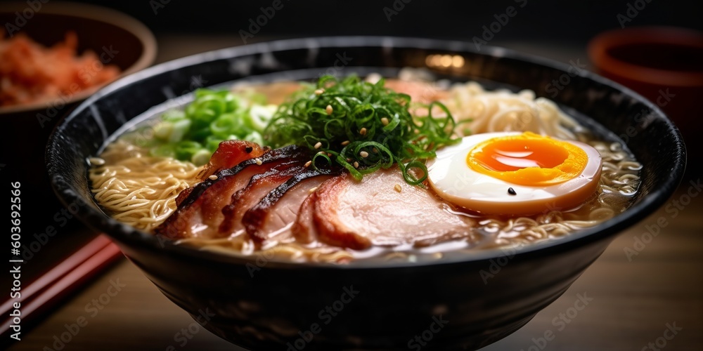 Savor the Bold: Jiro-Style Ramen with Rich Tonkotsu Broth and Generous Toppings