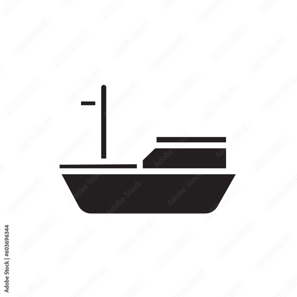 Fisherman Boat Rod Icon Fisherman Boat Rod Icon