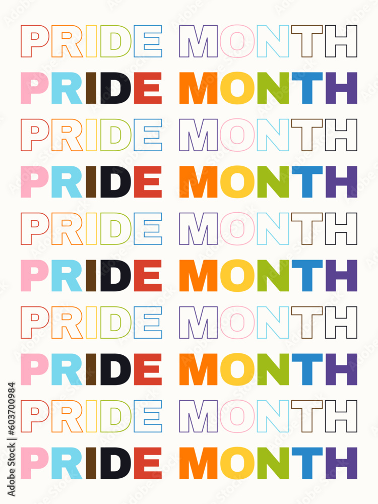 Happy pride month poster, card, banner template. Happy pride month poster, card, banner template.