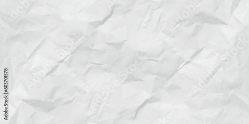 White creased crumpled paper sheet texture can be use as background .Ragged White Paper, white waxed packing paper texture.