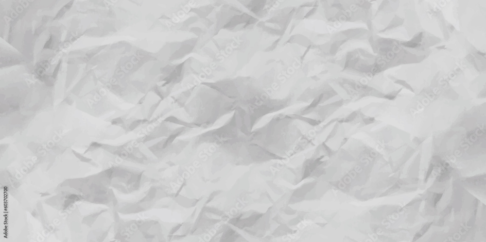 Obraz premium White creased crumpled paper sheet texture can be use as background .Ragged White Paper, white waxed packing paper texture.