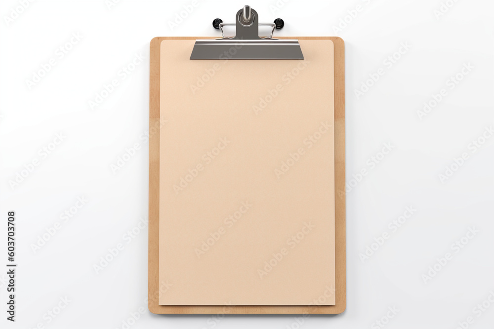 Real photo, wooden clipboard with blank a4 paper mockup template, isolated on light grey background. Real photo, wooden clipboard with blank a4 paper mockup template, isolated on light grey background.