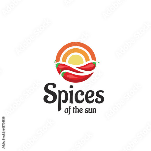 Modern and bold logo design for Spices food industry like asain food, chili paper, hot, and fire.