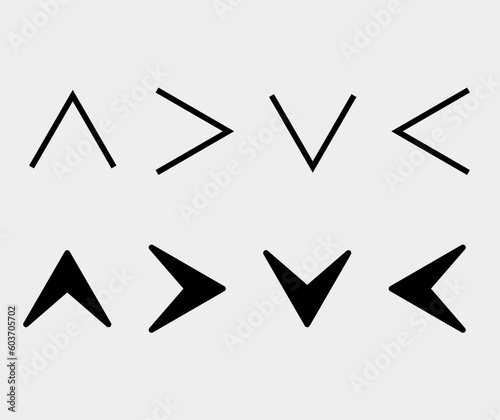 Arrow Modern Simple Icon Vector