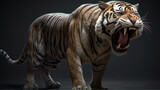 roaring beast tiger(3D rendering)