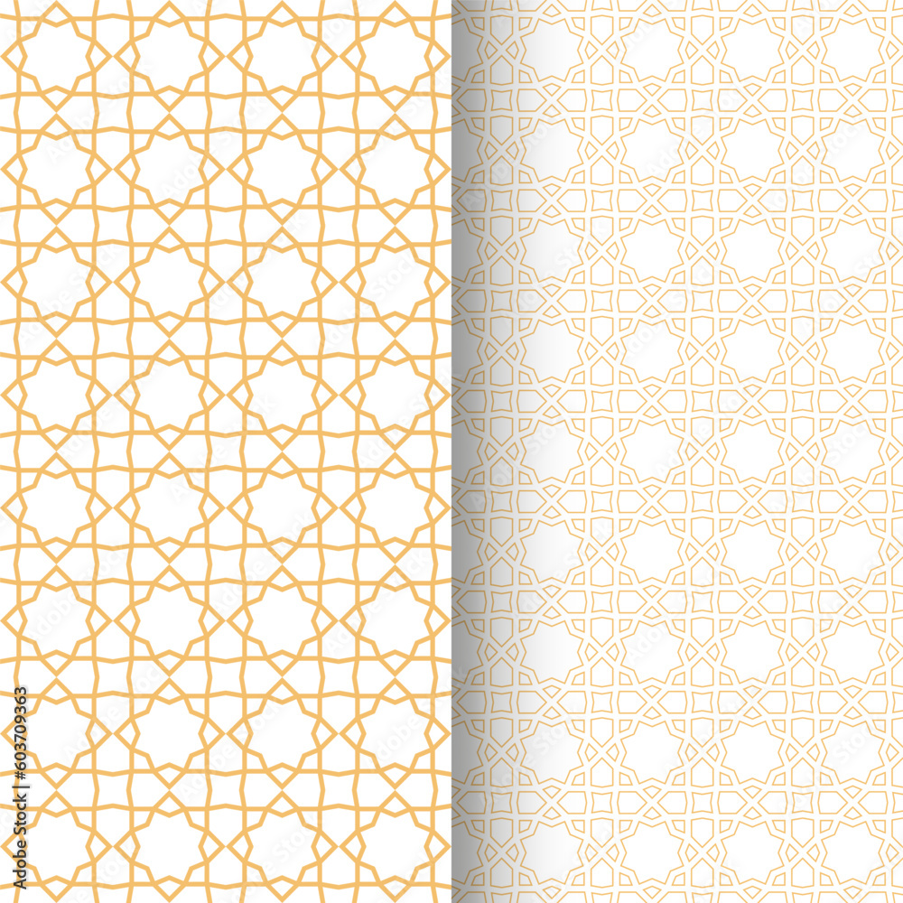 Obraz premium Seamless Intricate Islamic Geometric Pattern with 8 point star