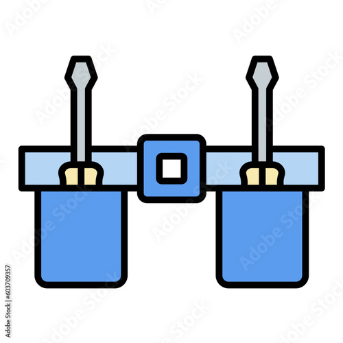 Work Belt Line Color Icon