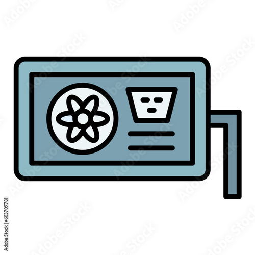 AC Supply Line Color Icon