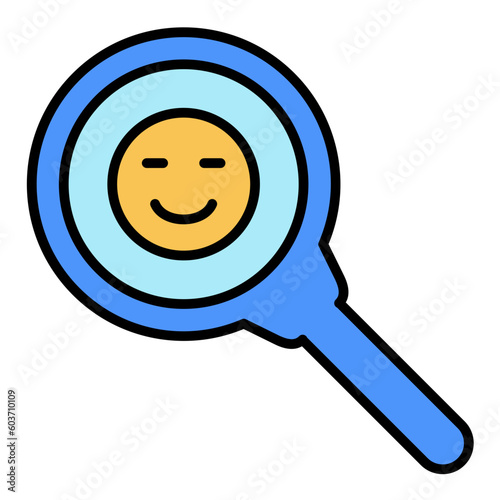 Sentiment Analysis Line Color Icon