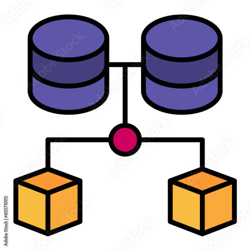 Massive Information Line Color Icon