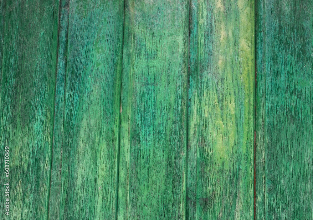 Green wooden planks background. Wood plank texture for design with copy space.A vibrant ptextured aged vintage door.Selective focus. Green wooden planks background. Wood plank texture for design with copy space.A vibrant ptextured aged vintage door.Selective focus.
