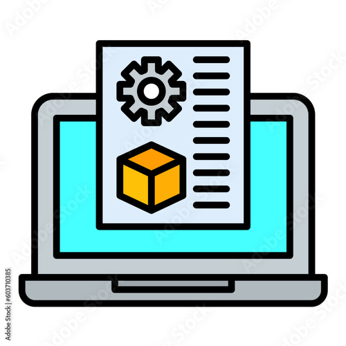 Rapid Prototyping Line Color Icon