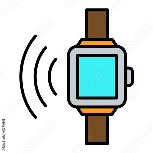 Smart Watch Line Color Icon