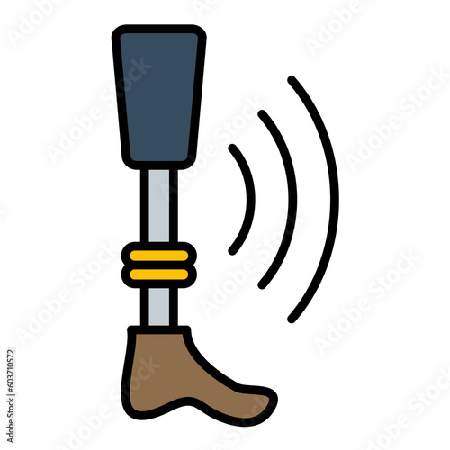 Smart Prosthesis Line Color Icon