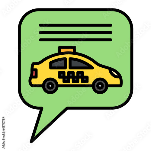Chat Line Color Icon