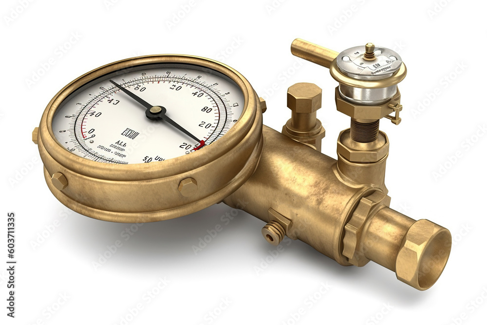 gas leak isolated on white background. Generated by AI gas leak isolated on white background. Generated by AI