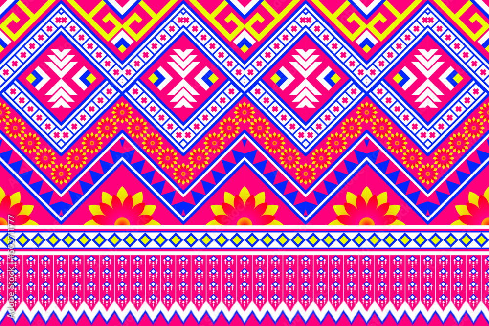 ethnic geometric seamless pattern. Can be used in fabric design for clothes, accessories, decorative paper, wrapping, Vector, illustration