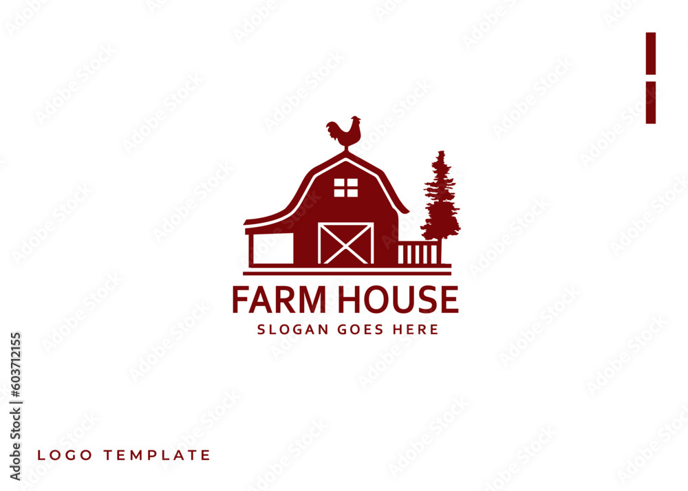 Vintage Retro Farm logo design