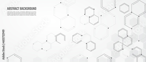 Abstract background and geometric pattern with connecting the dots and lines. Networking concept, internet connection and global communication for banner design or header