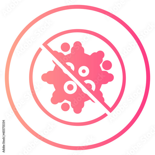 no cancer gradient icon