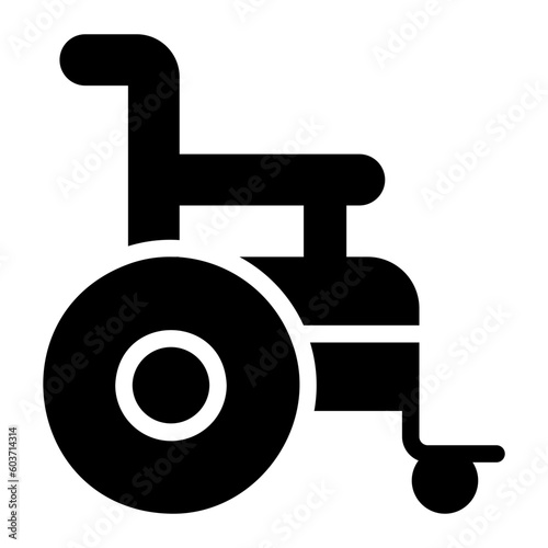 wheelchair glyph icon