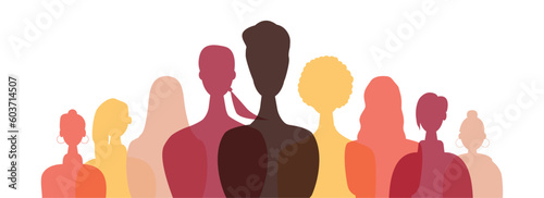 Women of different nationalities together.